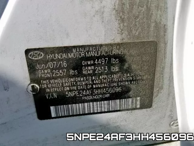 5NPE24AF3HH456096 фото 2