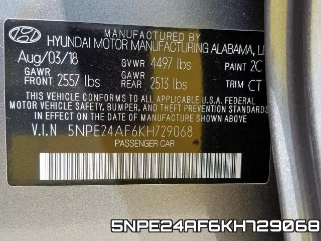 5NPE24AF6KH729068 фото 2