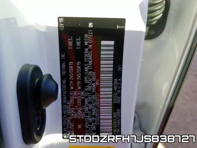 5TDDZRFH7JS838727 фото 2