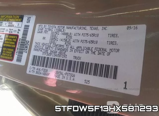 5TFDW5F13HX587293 фото 10