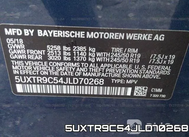 5UXTR9C54JLD70268 фото 10