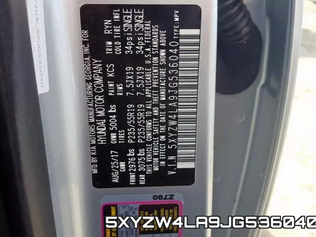 5XYZW4LA9JG536040 фото 2