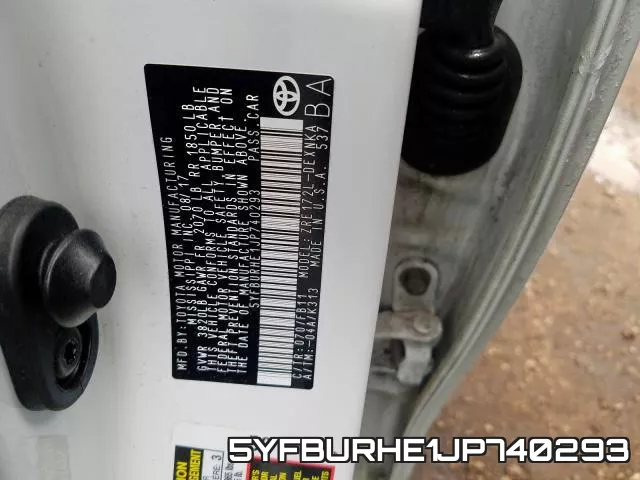 5YFBURHE1JP740293 фото 2