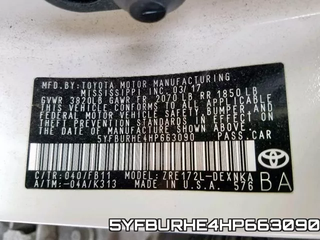 5YFBURHE4HP663090 фото 2