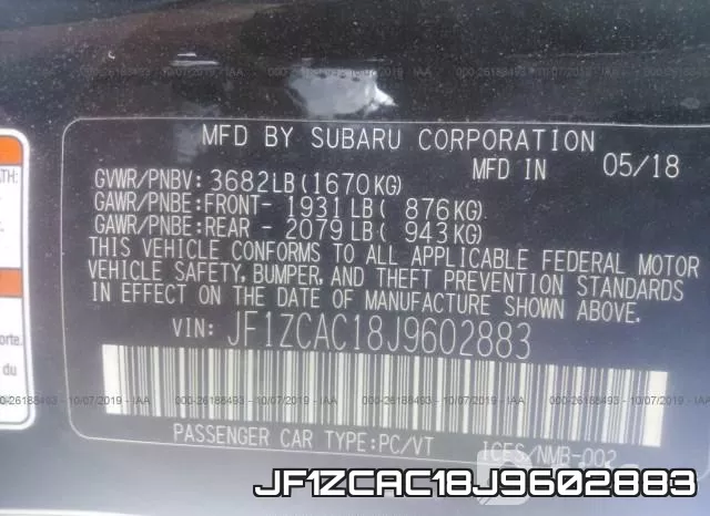 JF1ZCAC18J9602883 фото 7