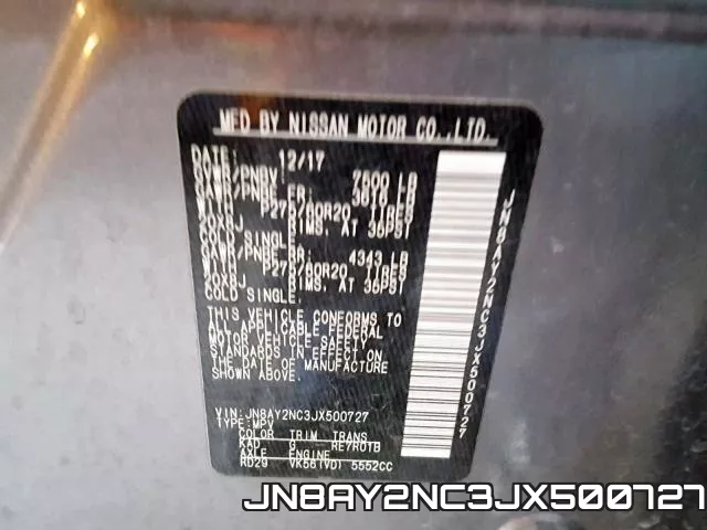 JN8AY2NC3JX500727 фото 2