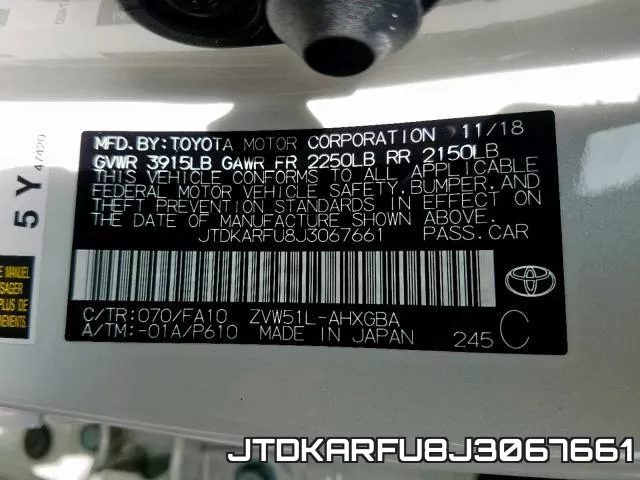 JTDKARFU8J3067661 фото 2