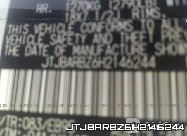 JTJBARBZ6H2146244 фото 10