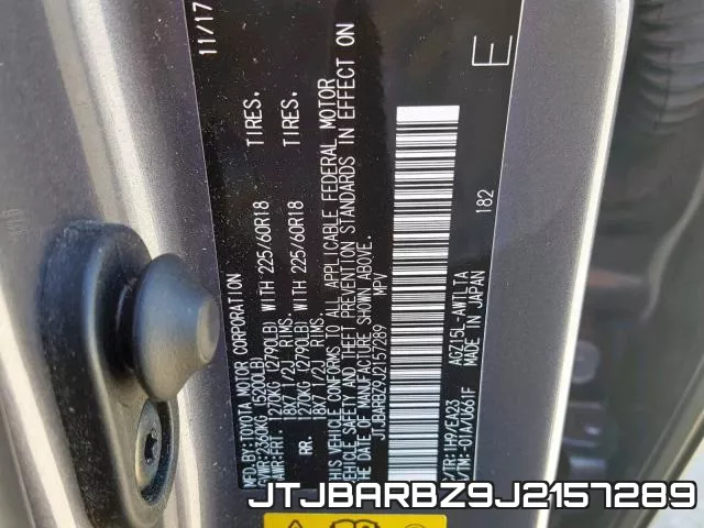JTJBARBZ9J2157289 фото 2