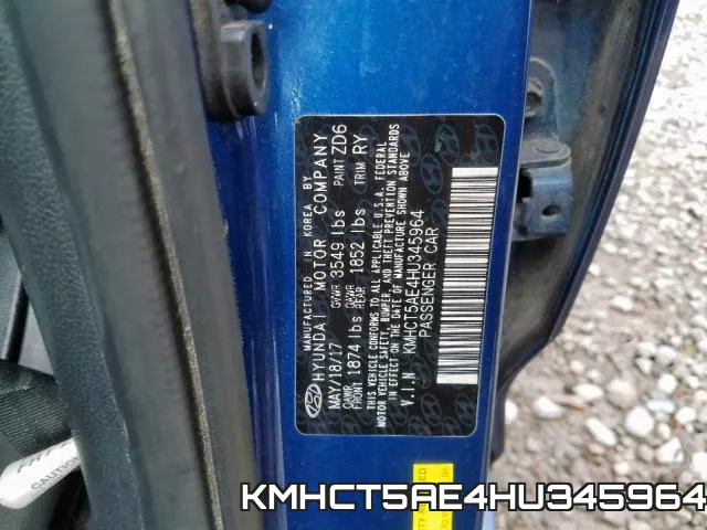 KMHCT5AE4HU345964 фото 2