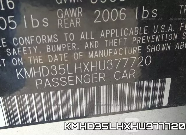 KMHD35LHXHU377720 фото 8