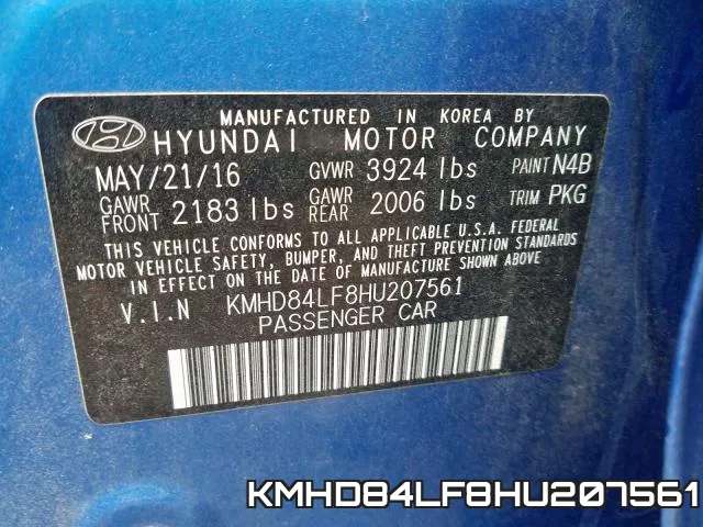 KMHD84LF8HU207561 фото 2