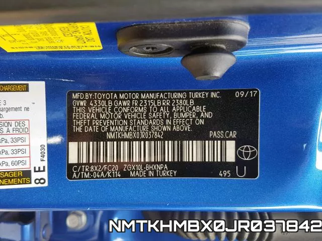 NMTKHMBX0JR037842 фото 2