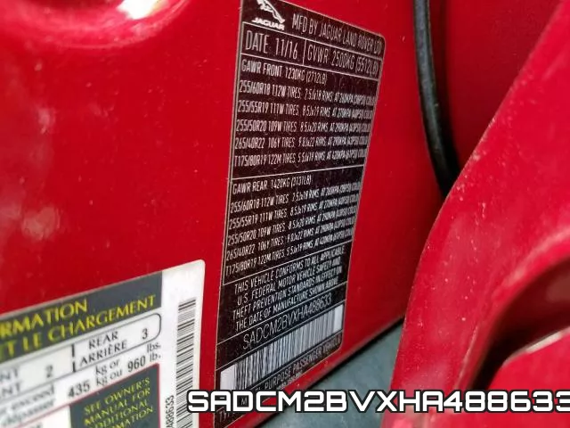 SADCM2BVXHA488633 фото 2