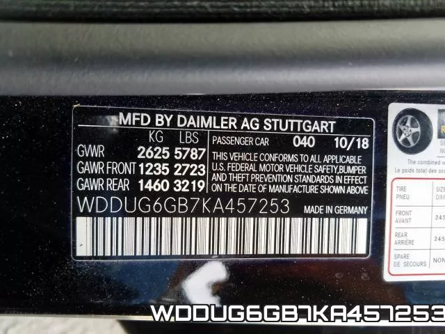 WDDUG6GB7KA457253 фото 2