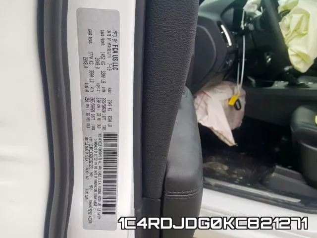 1C4RDJDG0KC821271 фото 2