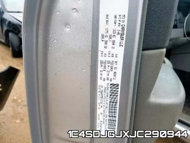 1C4SDJGJXJC290944 фото 2
