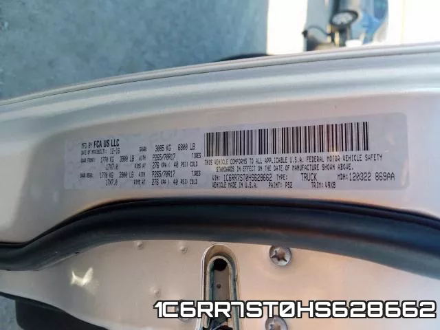 1C6RR7ST0HS628662 фото 2
