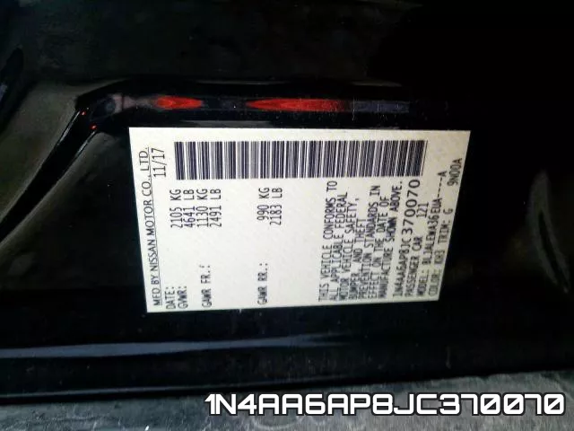 1N4AA6AP8JC370070 фото 2