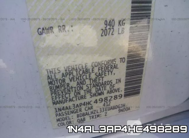 1N4AL3AP4HC498289 фото 8