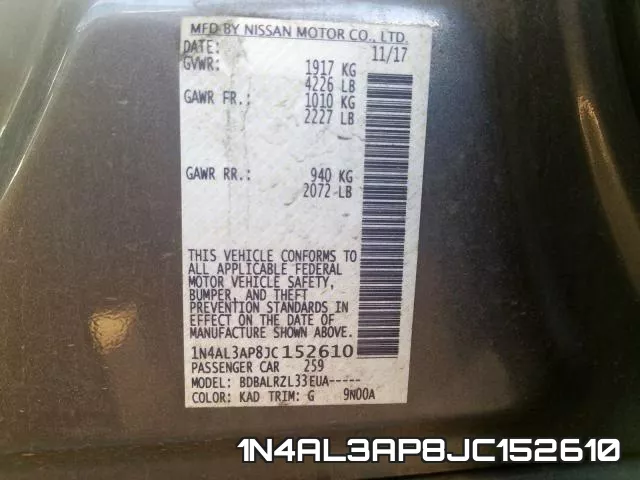 1N4AL3AP8JC152610 фото 2