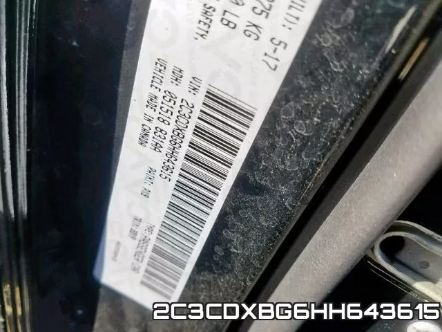 2C3CDXBG6HH643615 фото 2