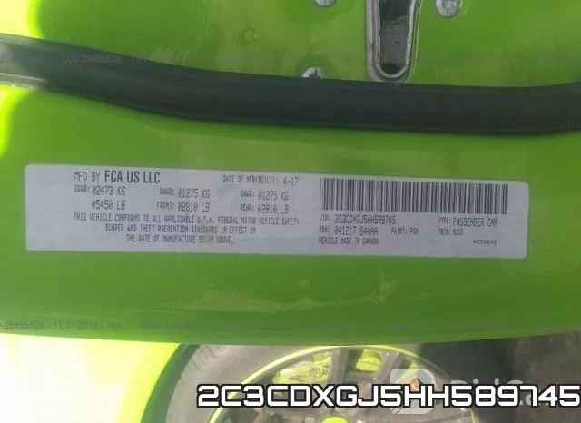 2C3CDXGJ5HH589745 фото 9
