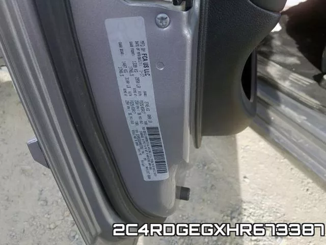 2C4RDGEGXHR673387 фото 2