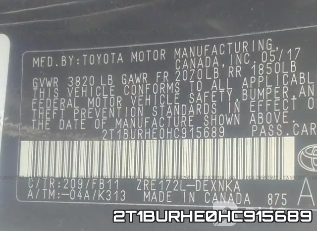 2T1BURHE0HC915689 фото 9