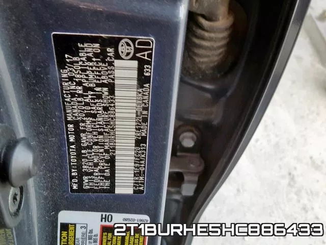 2T1BURHE5HC886433 фото 2
