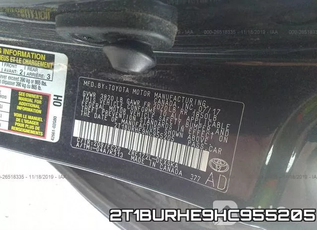 2T1BURHE9HC955205 фото 7