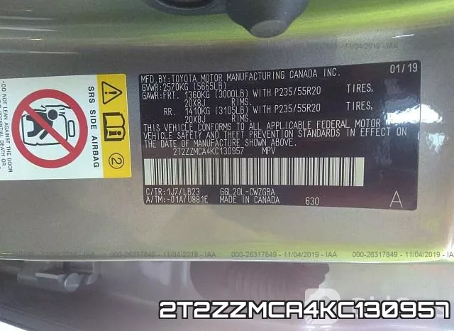 2T2ZZMCA4KC130957 фото 9