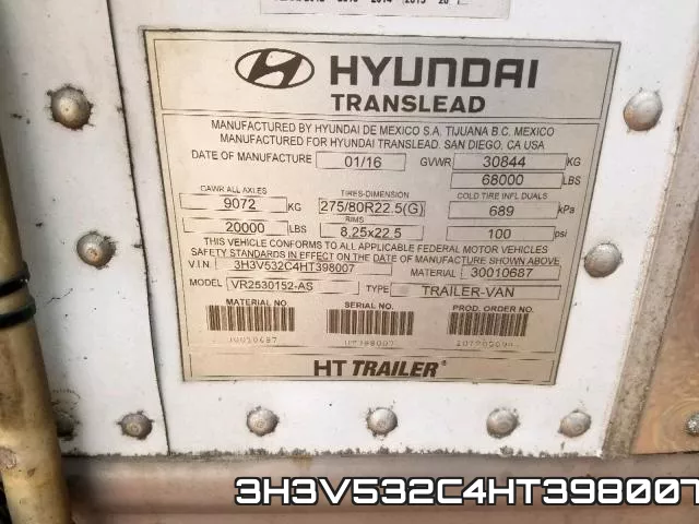 3H3V532C4HT398007 фото 2
