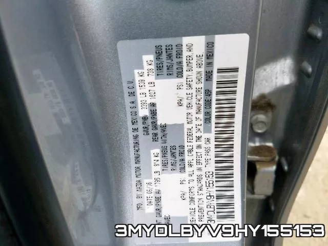 3MYDLBYV9HY155153 фото 2