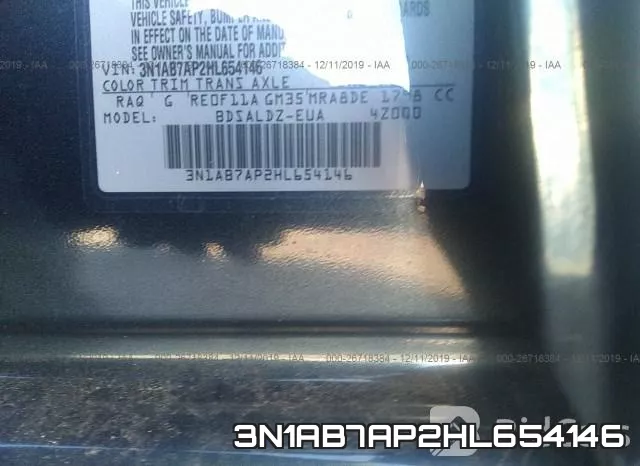 3N1AB7AP2HL654146 фото 8