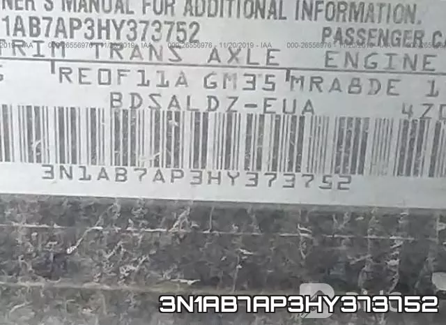 3N1AB7AP3HY373752 фото 9