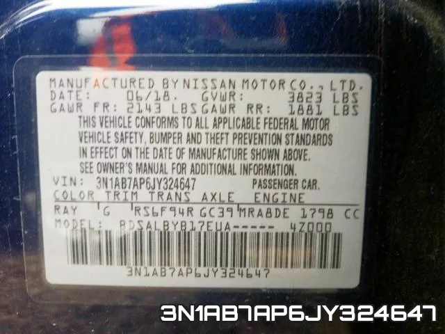 3N1AB7AP6JY324647 фото 2