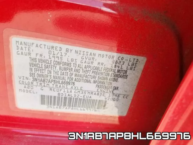 3N1AB7AP8HL669976 фото 2
