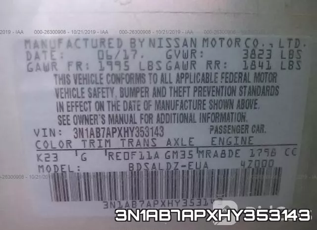 3N1AB7APXHY353143 фото 9