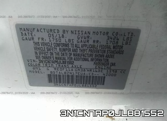 3N1CN7AP0JL881552 фото 10