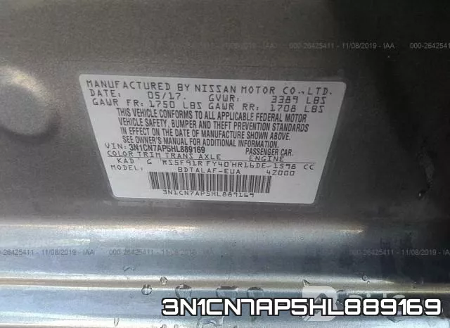 3N1CN7AP5HL889169 фото 8