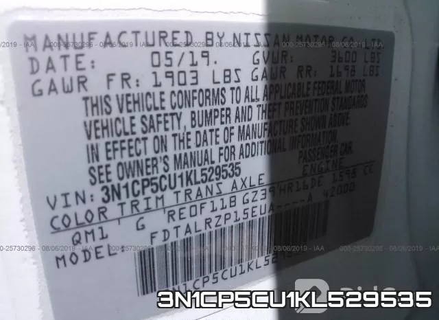 3N1CP5CU1KL529535 фото 10