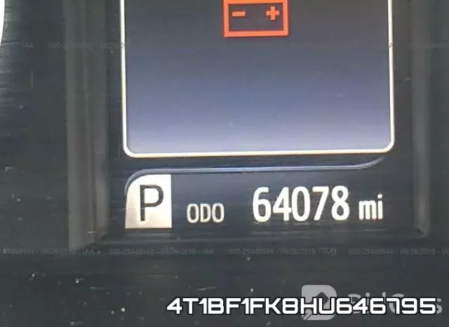 4T1BF1FK8HU646795 фото 5