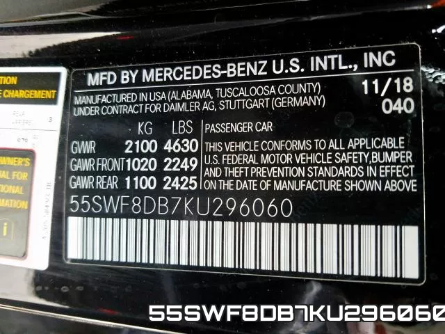 55SWF8DB7KU296060 фото 2