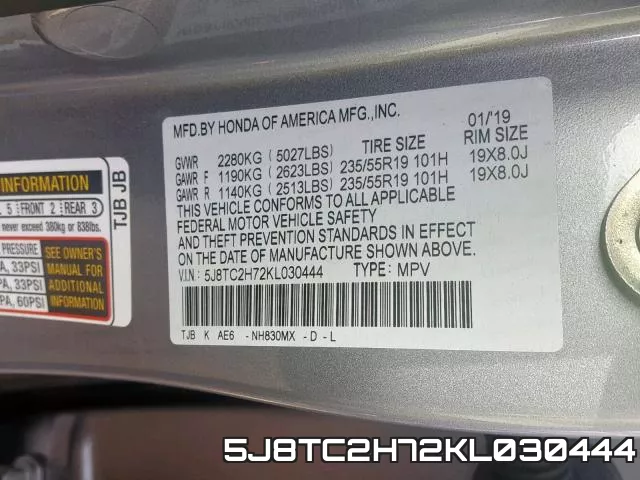 5J8TC2H72KL030444 фото 2