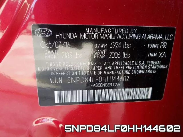 5NPD84LF0HH144602 фото 2