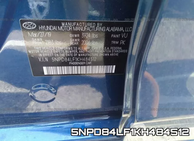 5NPD84LF1KH484512 фото 7