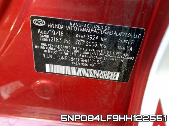 5NPD84LF9HH122551 фото 2