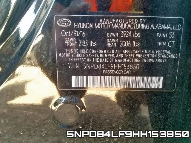 5NPD84LF9HH153850 фото 2