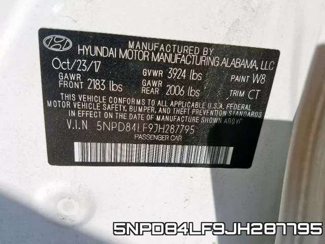5NPD84LF9JH287795 фото 2